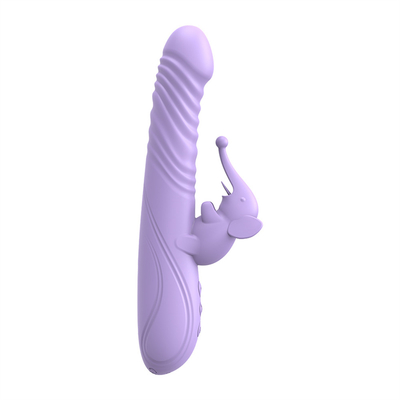 Silicone kéo dài sưởi ấm thỏ Vibrator điểm G kích thích âm vật nữ đồ chơi tình dục thỏ Vibrator cho phụ nữ âm đạo