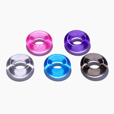 Đồ dùng silicone nam Đồ dùng tinh thể màu sắc Khóa tinh trùng Nhẫn trì hoãn Nhẫn vui vẻ Các sản phẩm dành cho người lớn