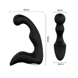 PM-02 Đồ chơi tình dục thủ dâm mềm Máy rung hậu môn Silicone 12 chế độ Đồ chơi thú vị cho nam giới