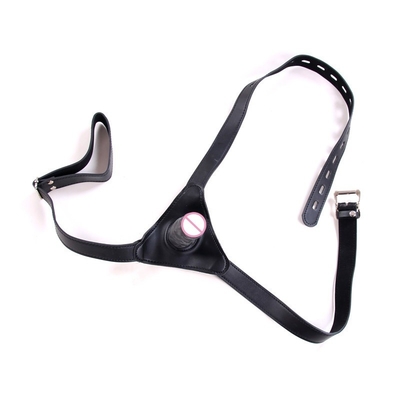 Lesbian 4 inch với Sucker Đai dương vật có thể đeo được Y tế PVC PU Đồ chơi tình dục
