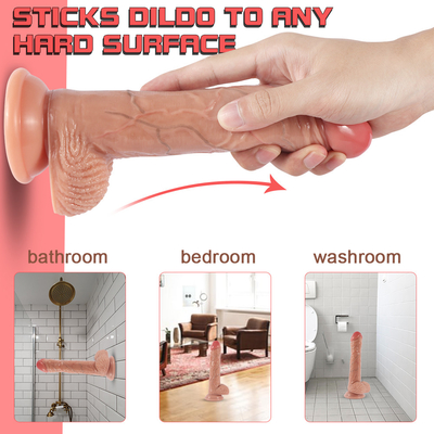 Xoay dương vật kính thiên văn thực tế 8&quot; để kích thích điểm G ở hậu môn
