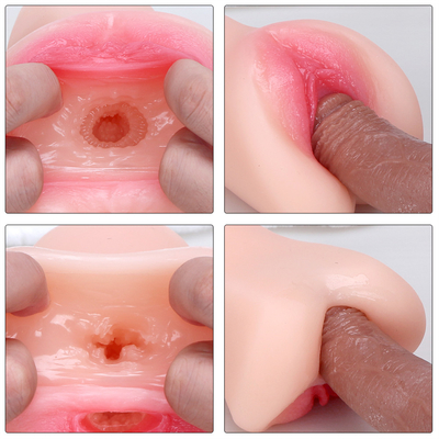 2 Trong 1 Túi Âm Hộ Nam Masturbators Với Kết Cấu Thực Tế Âm Đạo Và Hậu Môn Chặt Chẽ Đồ Chơi Tình Dục Người Lớn Cho Nam