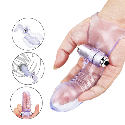 Đồ chơi tình dục mới lạ Máy rung ngón tay RoHS TPE y tế cho phụ nữ