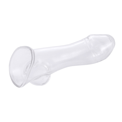 Độ đàn hồi Crystal Clear TPE Soft Penis Sleeve For Men Đồ chơi tình dục mở rộng dương vật