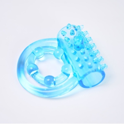 Vibration Double Locking Massage Ring Đàn ông Massage Ring Người lớn