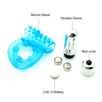 Vibration Double Locking Massage Ring Đàn ông Massage Ring Người lớn