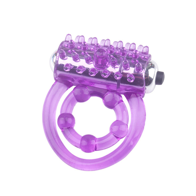Vibration Double Locking Massage Ring Đàn ông Massage Ring Người lớn