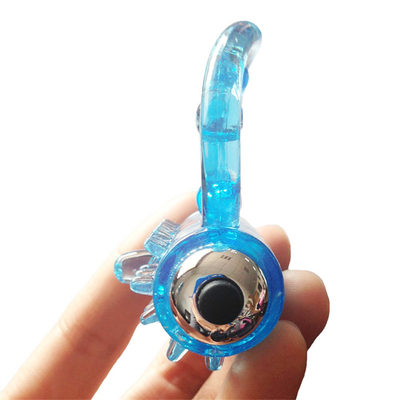 Vibration Double Locking Massage Ring Đàn ông Massage Ring Người lớn