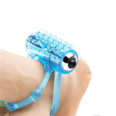 Vibration Double Locking Massage Ring Đàn ông Massage Ring Người lớn