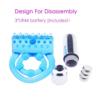 Vibration Double Locking Massage Ring Đàn ông Massage Ring Người lớn