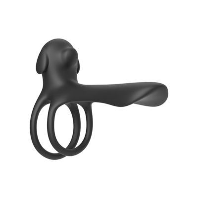 Vòng dương vật hình tam giác silicone với đuôi trêu chọc / Vòng dương vật kéo dài để kích thích dương vật