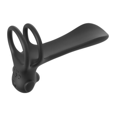 Vòng dương vật hình tam giác silicone với đuôi trêu chọc / Vòng dương vật kéo dài để kích thích dương vật