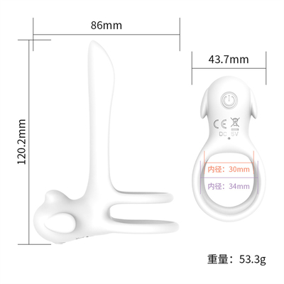 Vòng dương vật hình tam giác silicone với đuôi trêu chọc / Vòng dương vật kéo dài để kích thích dương vật