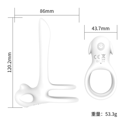 Vòng dương vật hình tam giác silicone với đuôi trêu chọc / Vòng dương vật kéo dài để kích thích dương vật