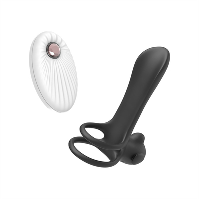 Vòng dương vật hình tam giác silicone với đuôi trêu chọc / Vòng dương vật kéo dài để kích thích dương vật