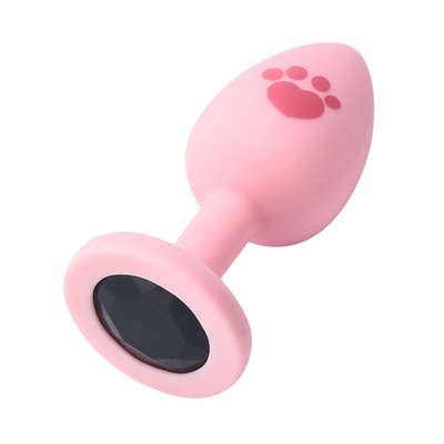Đồ chơi tình dục người lớn Silicone y tế Hậu môn Cắm mông bằng đá quý bằng nhựa đầy màu sắc