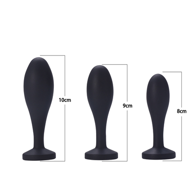 Thả Vận Chuyển Silicone Hậu Môn Đồ Chơi Thiết Kế Giọt Nước Đen Máy Mát Xa Hậu Môn Mông Cắm Hậu Môn Cắm Bộ
