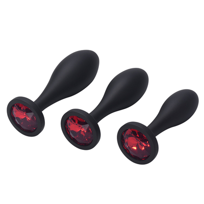 Thả Vận Chuyển Silicone Hậu Môn Đồ Chơi Thiết Kế Giọt Nước Đen Máy Mát Xa Hậu Môn Mông Cắm Hậu Môn Cắm Bộ