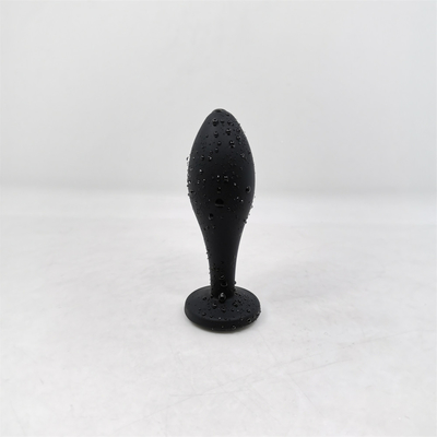 Thả Vận Chuyển Silicone Hậu Môn Đồ Chơi Thiết Kế Giọt Nước Đen Máy Mát Xa Hậu Môn Mông Cắm Hậu Môn Cắm Bộ