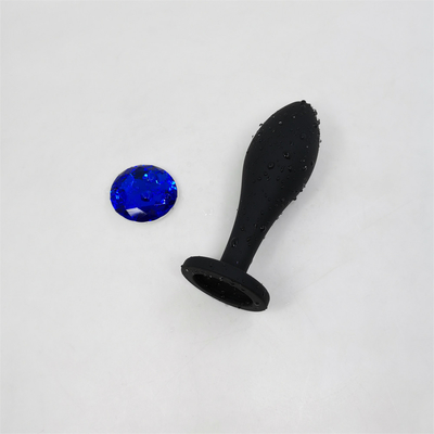 Thả Vận Chuyển Silicone Hậu Môn Đồ Chơi Thiết Kế Giọt Nước Đen Máy Mát Xa Hậu Môn Mông Cắm Hậu Môn Cắm Bộ