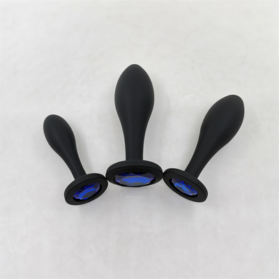 Thả Vận Chuyển Silicone Hậu Môn Đồ Chơi Thiết Kế Giọt Nước Đen Máy Mát Xa Hậu Môn Mông Cắm Hậu Môn Cắm Bộ
