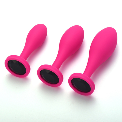 Thả Vận Chuyển Silicone Hậu Môn Đồ Chơi Thiết Kế Giọt Nước Đen Máy Mát Xa Hậu Môn Mông Cắm Hậu Môn Cắm Bộ