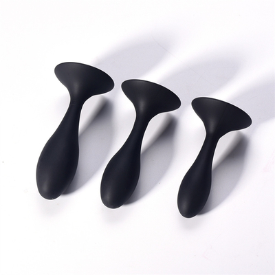 Thả Vận Chuyển Silicone Hậu Môn Đồ Chơi Thiết Kế Giọt Nước Đen Máy Mát Xa Hậu Môn Mông Cắm Hậu Môn Cắm Bộ