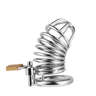 Kim loại Chastity dương vật cock cage đàn ông nô lệ dương vật khóa chastity thời gian trì hoãn cage thiết bị cho nam giới