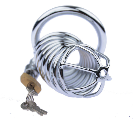 Kim loại Chastity dương vật cock cage đàn ông nô lệ dương vật khóa chastity thời gian trì hoãn cage thiết bị cho nam giới