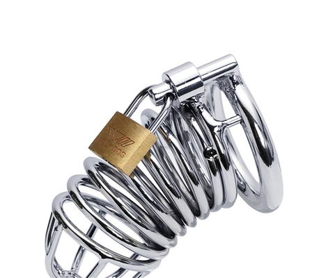 Kim loại Chastity dương vật cock cage đàn ông nô lệ dương vật khóa chastity thời gian trì hoãn cage thiết bị cho nam giới
