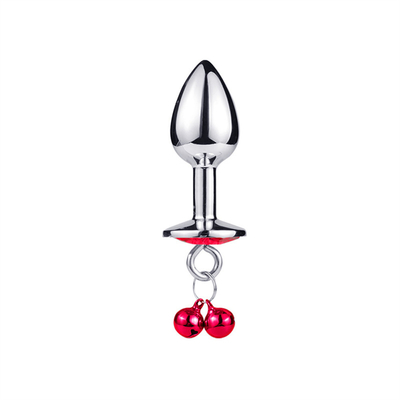 Đồ chơi tình dục hậu môn Plug Butt Stainless Steel Crystal 3pcs Set Metal Anal Plug with Bell