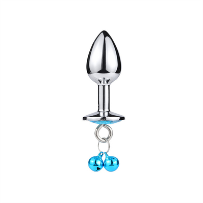 Đồ chơi tình dục hậu môn Plug Butt Stainless Steel Crystal 3pcs Set Metal Anal Plug with Bell
