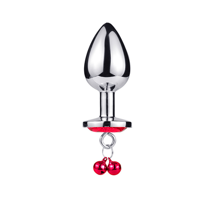 Đồ chơi tình dục hậu môn Plug Butt Stainless Steel Crystal 3pcs Set Metal Anal Plug with Bell