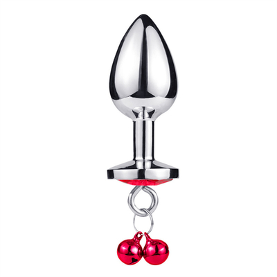 Đồ chơi tình dục hậu môn Plug Butt Stainless Steel Crystal 3pcs Set Metal Anal Plug with Bell