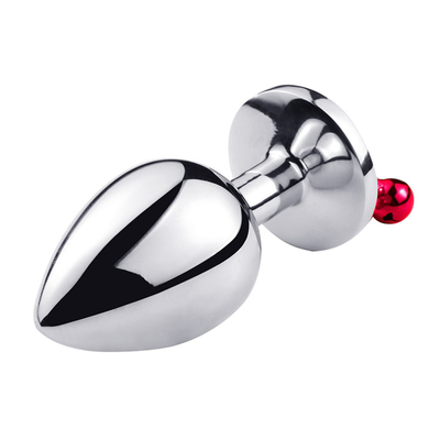 Đồ chơi tình dục hậu môn Plug Butt Stainless Steel Crystal 3pcs Set Metal Anal Plug with Bell