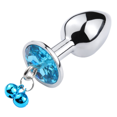 Đồ chơi tình dục hậu môn Plug Butt Stainless Steel Crystal 3pcs Set Metal Anal Plug with Bell