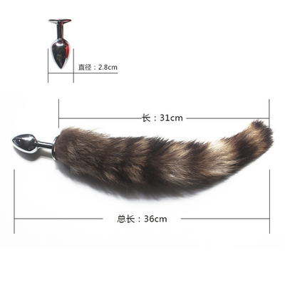 Đồ chơi đít thoải mái có thể đeo đồ chơi silicone Fox Tail Anal Plug Tail Anal Toys Women