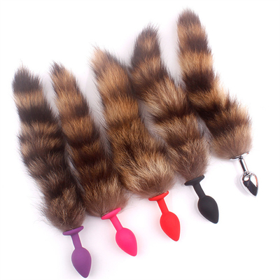 Đồ chơi đít thoải mái có thể đeo đồ chơi silicone Fox Tail Anal Plug Tail Anal Toys Women