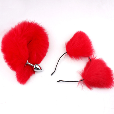 New Style Fox Tail Anal Plug đồ chơi, Anal Butt Plug, Tail Anal Plug cho phụ nữ Fancy Cat Kitty trang phục tai Party tóc đầu