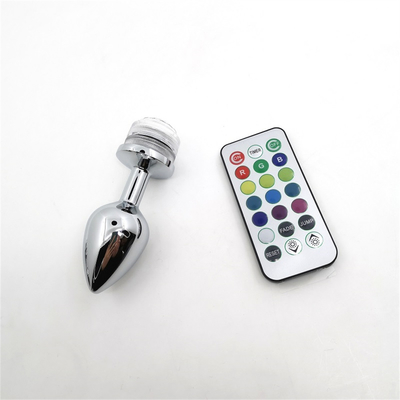 Thay đổi màu sắc hậu môn mở rộng hậu môn Plug với điều khiển từ xa Anal Light Up Plug Anal Plug với đèn LED