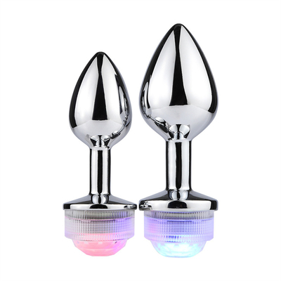 Thay đổi màu sắc hậu môn mở rộng hậu môn Plug với điều khiển từ xa Anal Light Up Plug Anal Plug với đèn LED