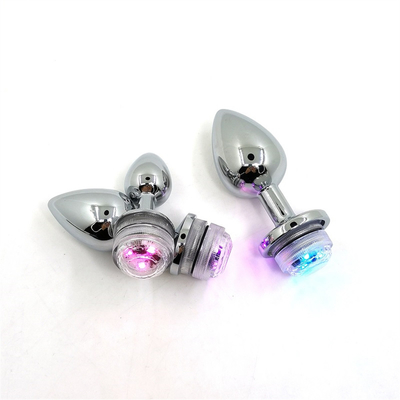 Thay đổi màu sắc hậu môn mở rộng hậu môn Plug với điều khiển từ xa Anal Light Up Plug Anal Plug với đèn LED