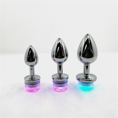 Thay đổi màu sắc hậu môn mở rộng hậu môn Plug với điều khiển từ xa Anal Light Up Plug Anal Plug với đèn LED