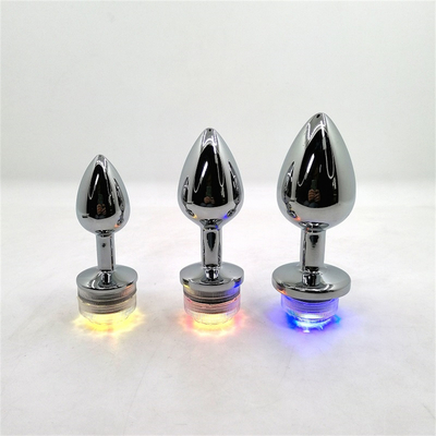 Thay đổi màu sắc hậu môn mở rộng hậu môn Plug với điều khiển từ xa Anal Light Up Plug Anal Plug với đèn LED