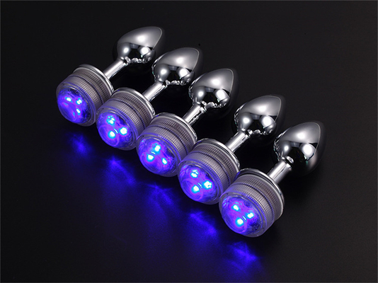 Thay đổi màu sắc hậu môn mở rộng hậu môn Plug với điều khiển từ xa Anal Light Up Plug Anal Plug với đèn LED