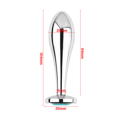 Black Hot Metal Anal Plug Cho Phụ Nữ Đùi Và Vagin Sex Toys