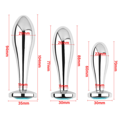 Black Hot Metal Anal Plug Cho Phụ Nữ Đùi Và Vagin Sex Toys