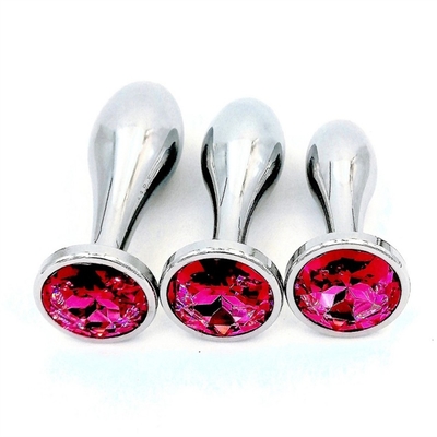 Black Hot Metal Anal Plug Cho Phụ Nữ Đùi Và Vagin Sex Toys