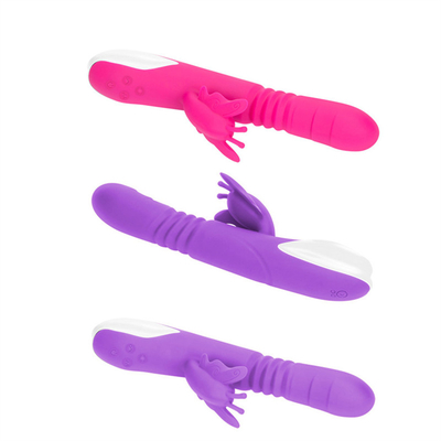 Đầu đẩy tự động Bộ sạc USB di động Vibrator thỏ cho phụ nữ