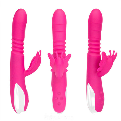 Đầu đẩy tự động Bộ sạc USB di động Vibrator thỏ cho phụ nữ